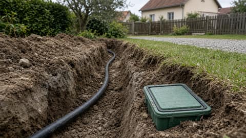 Ukop cijevi na vrtu